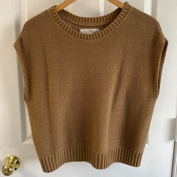 LOFT Tops - LOFT Brown Muscle Sweater Tee